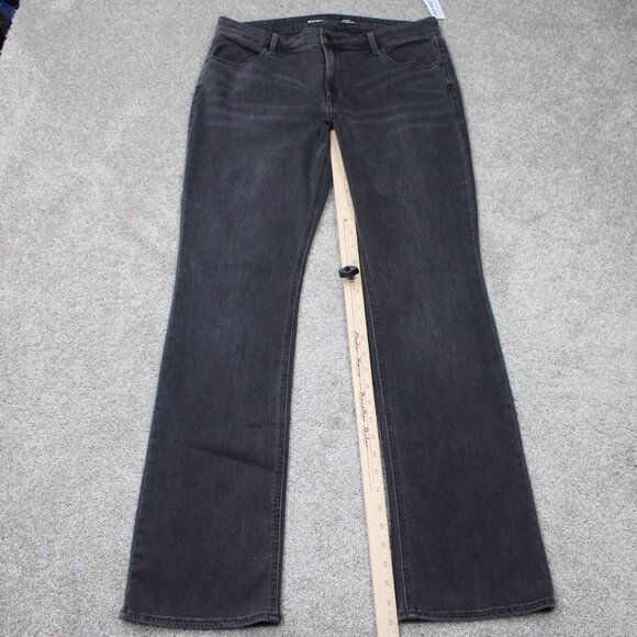 Old Navy Jeans NWT Womens 12 (32x31) Black Mid-Rise WOW Boot-cut Stretch Denim - Picture 3 of 13